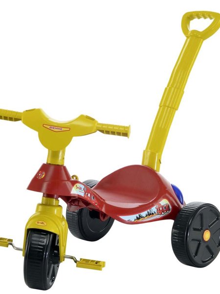 triciclo-biemme-smile-bombeiro-com-empurrador-vermelho-0