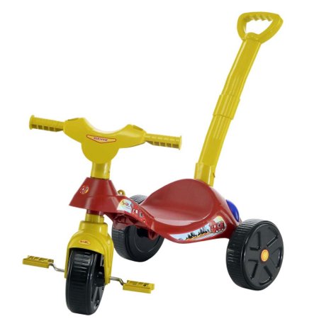 Triciclo Infantil Smile Bombeiro com Empurrador Biemme