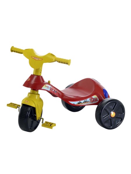 Triciclo Motoca Infantil Menino Bombeiro C/ Som - Samba Toys com o