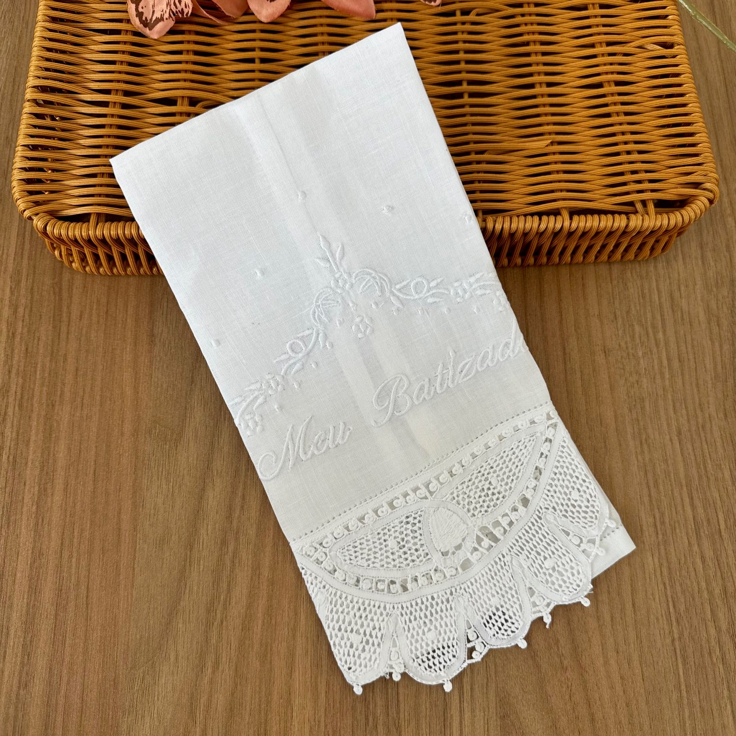 Toalha Luxo Meu Batizado sem Lacinho | Loja linda boutique