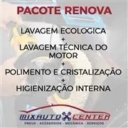 Renova: Lavagem Ecológica + Lavagem técnica do motor + Polimento e Cristalização + Higienização Interna