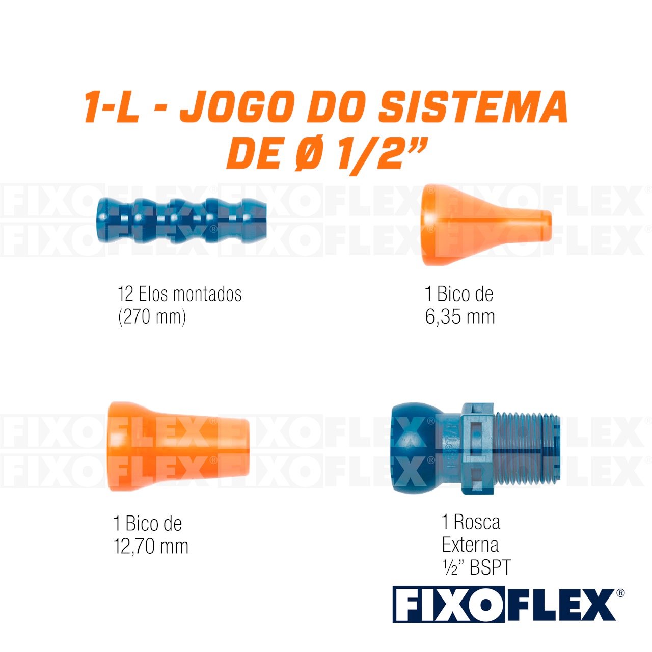 Fixoflex 2L Jogo de Elos de Tubo AV2 Quimatic Tapmatic Sistema de 1/2 -  lfmaquinaseferramentas