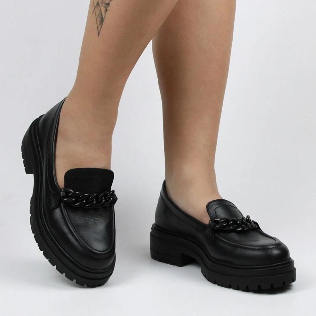 Sapato Bottero Feminino Mocassim Bottero Preto Sapato Mocassim
