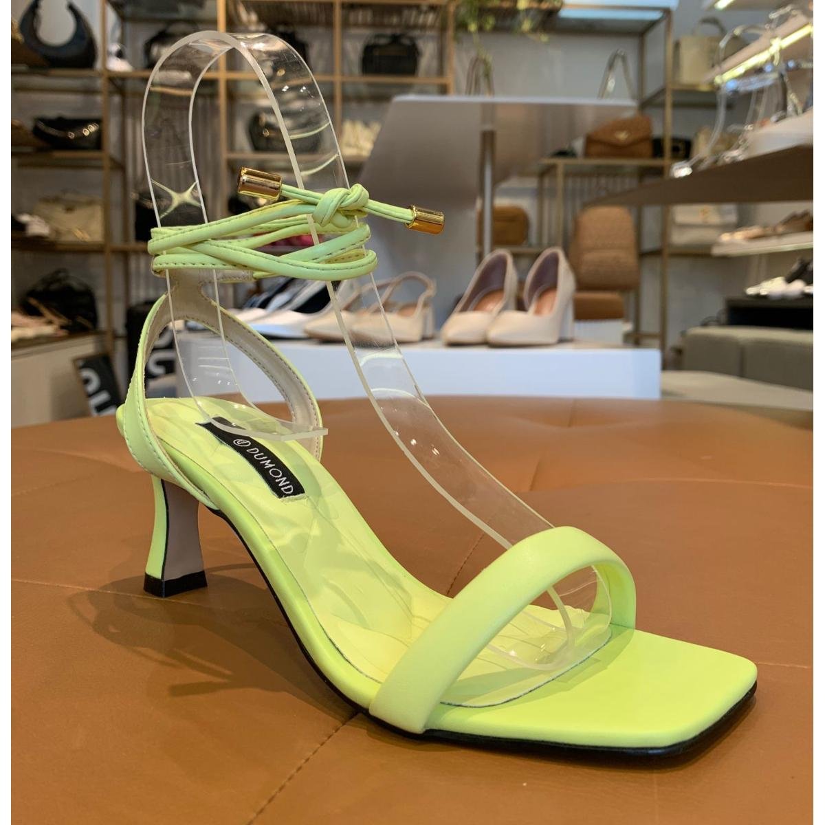 Sandália Dumond SandÃ¡lias Salto Grosso Medio Salto Baixo Sandalia