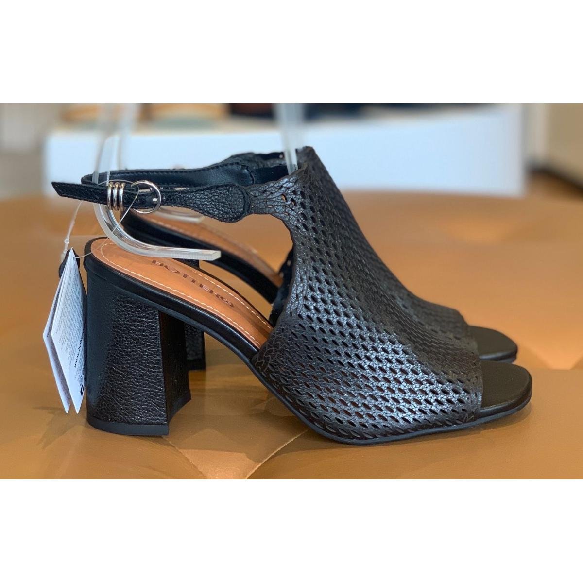 Sandália Salto Grosso Sandalia Preta Bottero SANDÁLIA BOTTERO