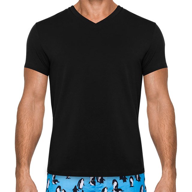 camiseta 100 algodão gola v