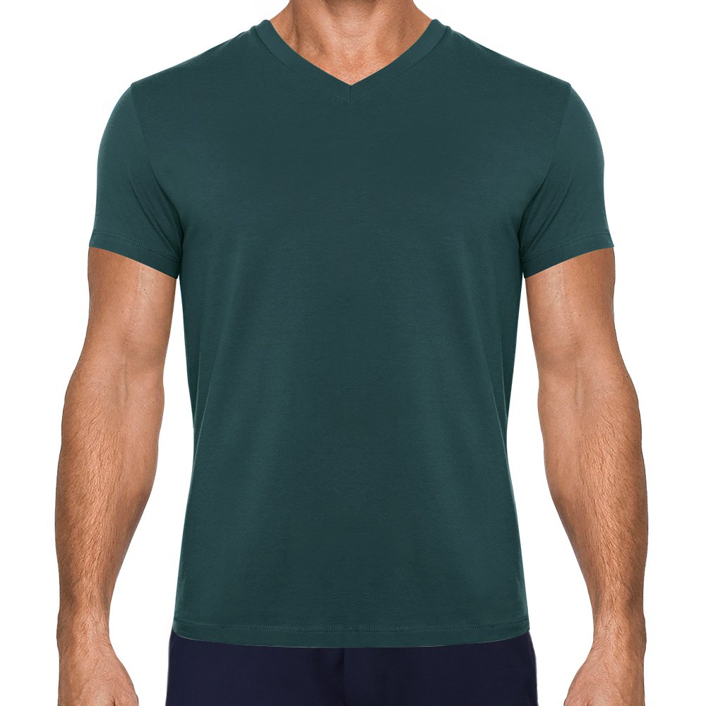 camiseta basica algodao com elastano