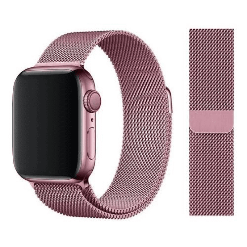 Pulseira Bracelete Milanese Loop Apple Watch Series 8 45mm Verde -  Antiimpacto