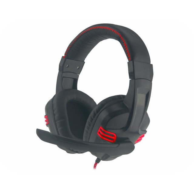 Headset K-mex, com Microfone, Preto e Vermelho - ARS-1080
