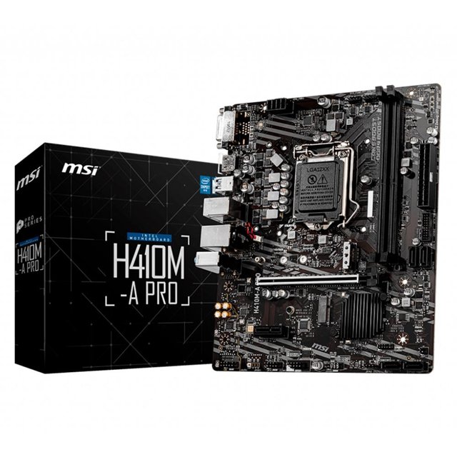 Placa Mae MSI H410M-A PRO, Intel LGA 1200, mATX, DDR4