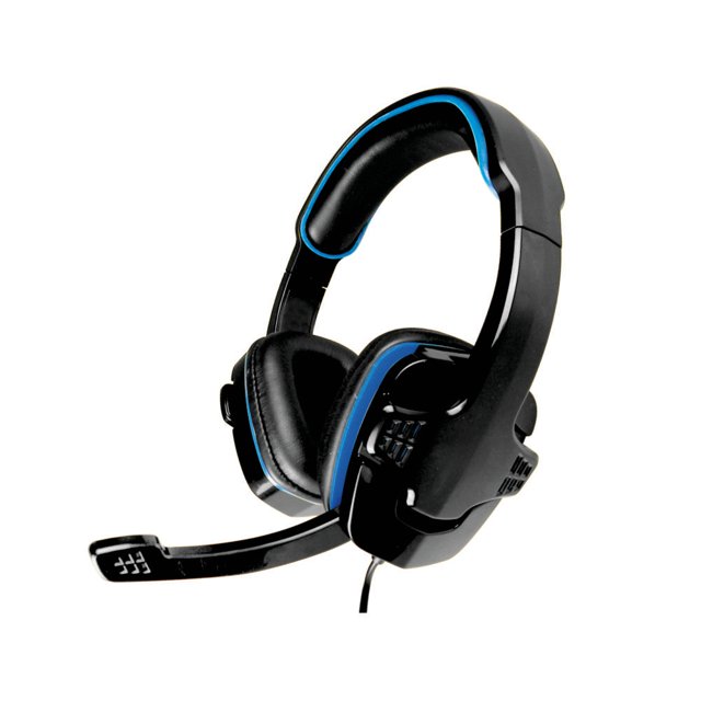 Headset K-mex Gamer, com Microfone, Preto e Azul - AR-S501