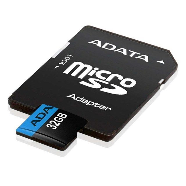 Cartão De Memoria Adata UHS-I Classe 10 32GB, Micro SD + Adaptador - AUSDH32GUICL10-RA1