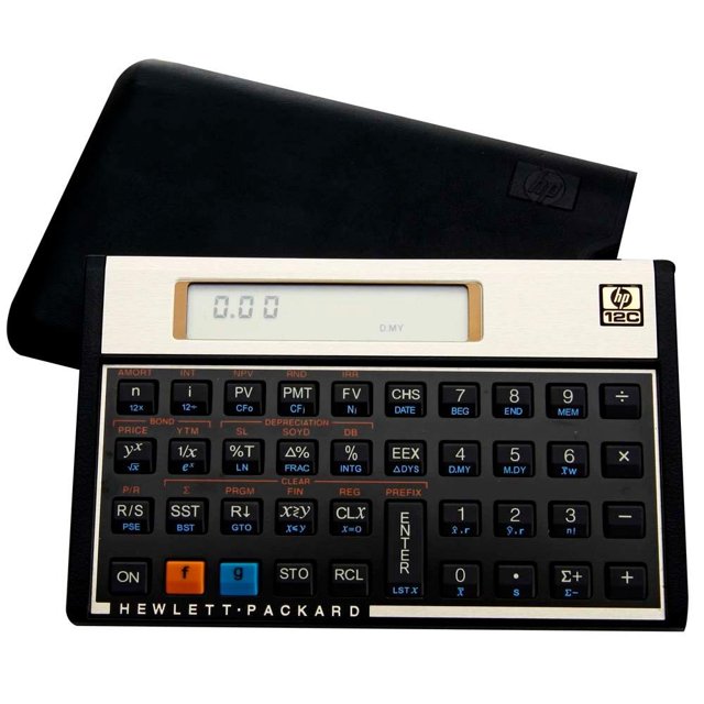 Calculadora Financeira HP 12C Gold, 120 Funções, Visor LCD