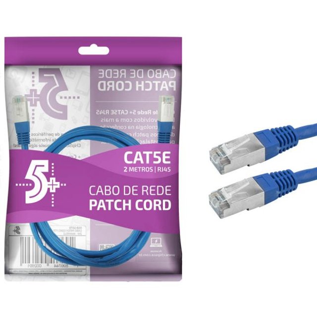 Patch Cord UTP Chipsce Cat5e, 2 Metros, Azul - 018-1074