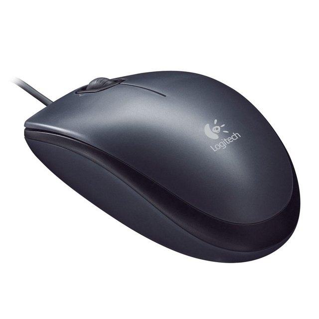 Mouse Logitech, USB, Preto, 1000DPI - M100