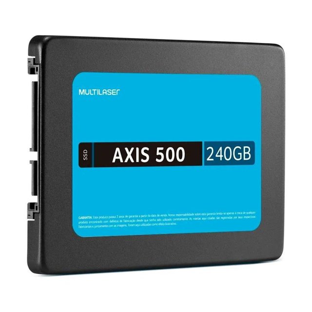 SSD Multilaser 240GB 2.5'', Gravação 500 MB/S - SS200