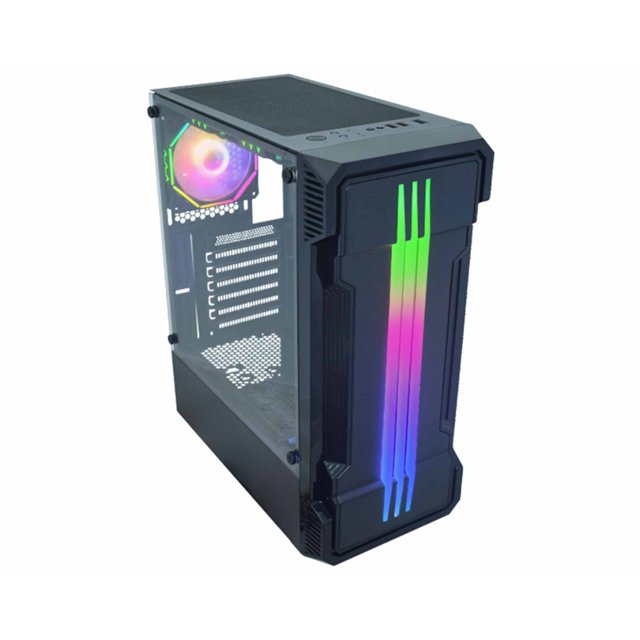 Gabinete Gamer K-Mex Bifrost II, Painel Led RGB Rainbow - CG-01KB