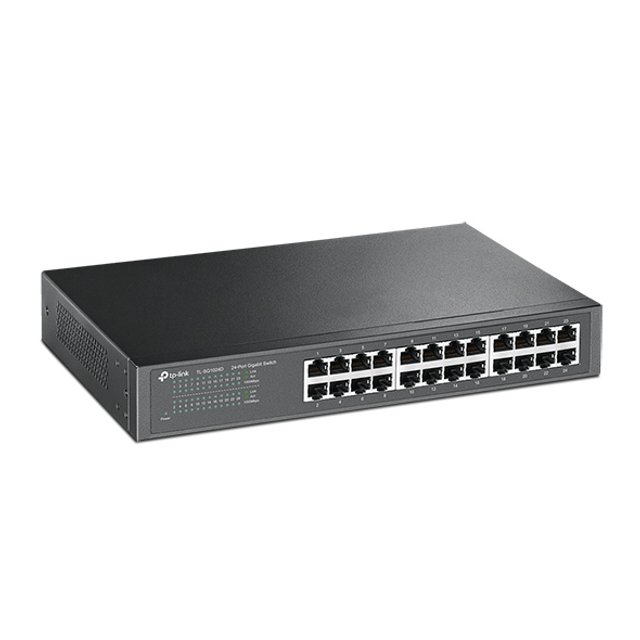 Switch TP-Link 24 Portas Gigabit, de Mesa ou Montável Em Rack - TL-SG1024D