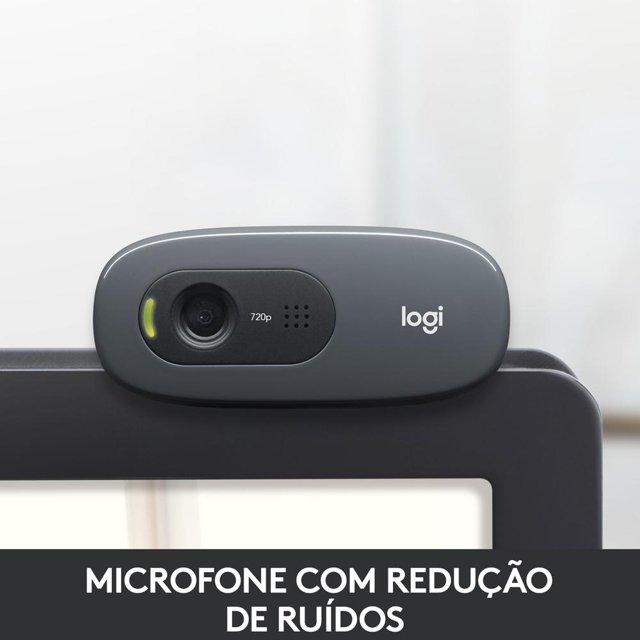 Webcam HD Logitech C270 com Microfone Embutido - 960-000694