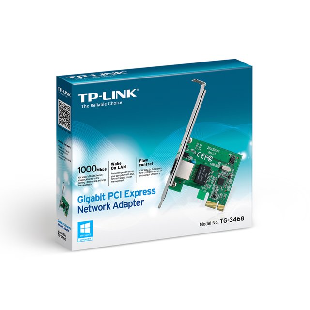 Placa de Rede TP-Link 10/100/1000, PCI Express - TG-3468