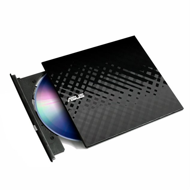 DVDRW ASUS Drive Gravador e Leitor CD/DVD Externo Stylish Diamond - SDRW-08D2S-U
