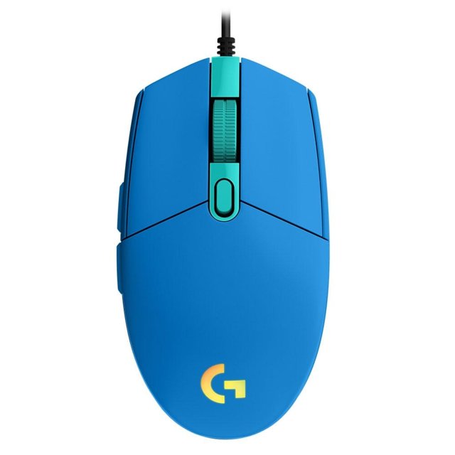 Mouse Gamer Logitech G203 RGB Lightsync, 6 Botões, 8000 DPI, Azul - 910-005795