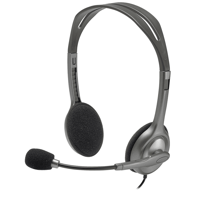 Headset Logitech H111, Estéreo Analógico P3, Cinza - 981-000612