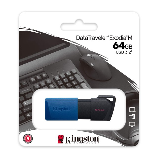 Pen Drive Kingston Datatraveler Exodia M 64GB, USB 3.2 - DTXM/64GB