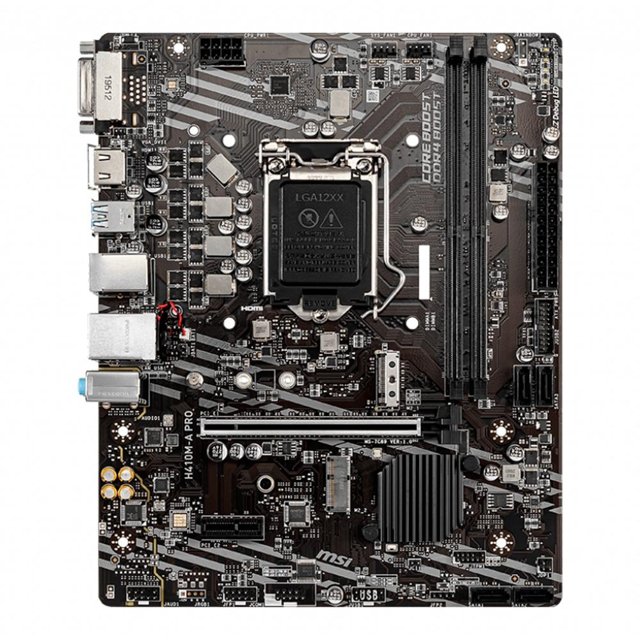 Placa Mae MSI H410M-A PRO, Intel LGA 1200, mATX, DDR4