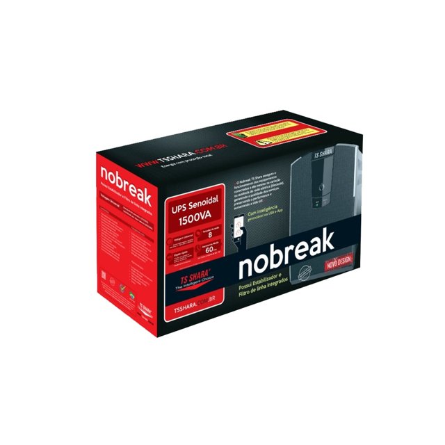 Nobreak TS Shara UPS Senoidal Universal 1500va, 2 Baterias Internas de 17Ah - 4438
