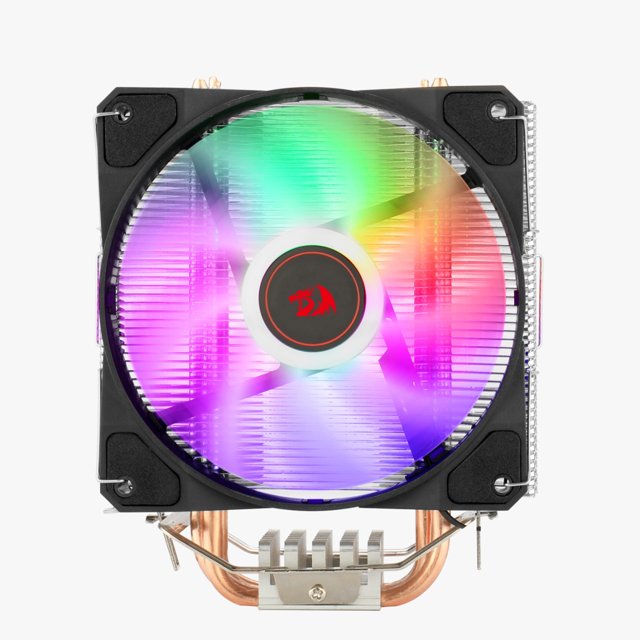 Cooler para Processador Redragon Tyr, Iluminação Rainbow, Intel e AMD, 120mm Preto - CC-9104