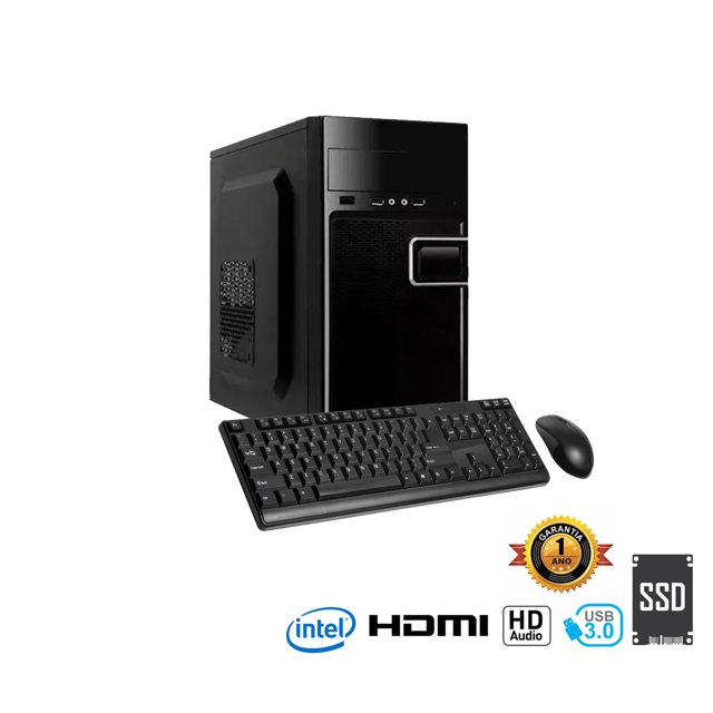 Computador InfoParts Home&Office Intel Dual Core G5400, 4GB RAM, SSD 120GB, Gabinete