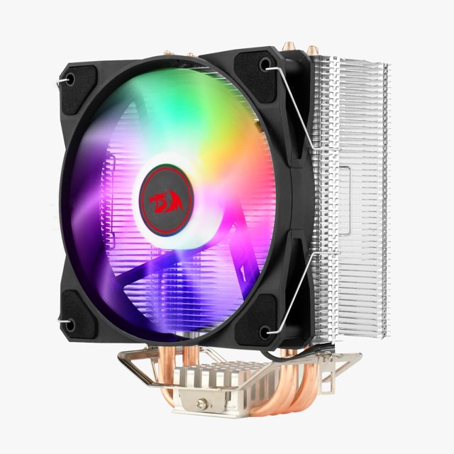 Cooler para Processador Redragon Tyr, Iluminação Rainbow, Intel e AMD, 120mm Preto - CC-9104