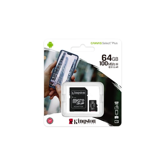 Cartão de Memória microSD de 64GB, Canvas Select Plus, Classe 10 - SDCS2/64GB