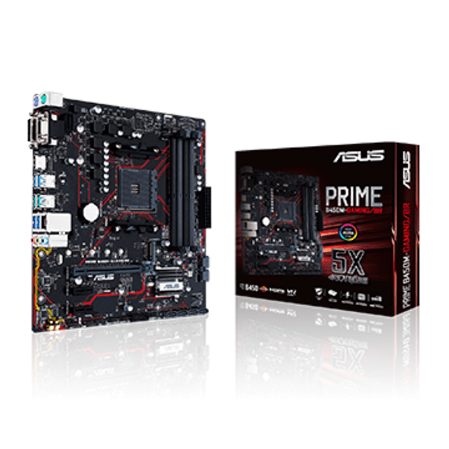 Placa Mae Asus Prime B450M Gaming/BR, DDR4, AMD AM4