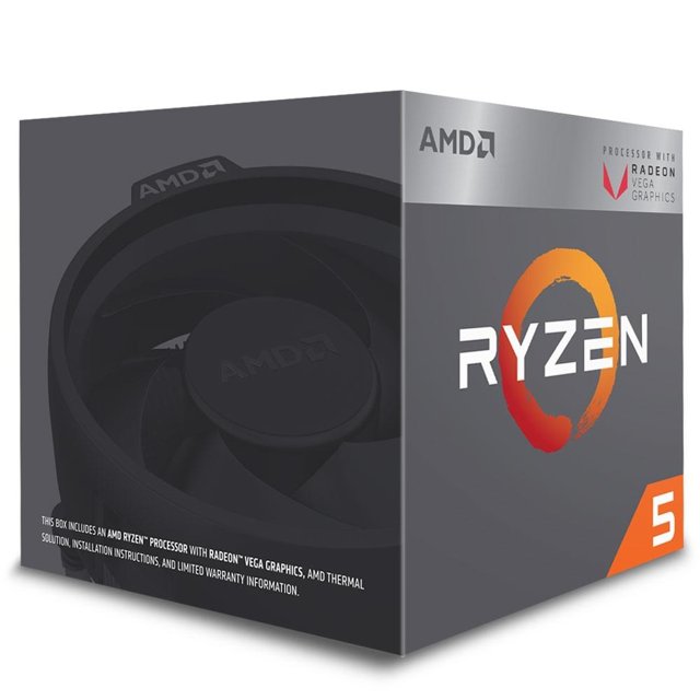 Processador AMD Ryzen 5 2400G 3.6Ghz (Max Turbo 3.9GHz), Cache 6MB, AM4 - YD2400C5FBBOX