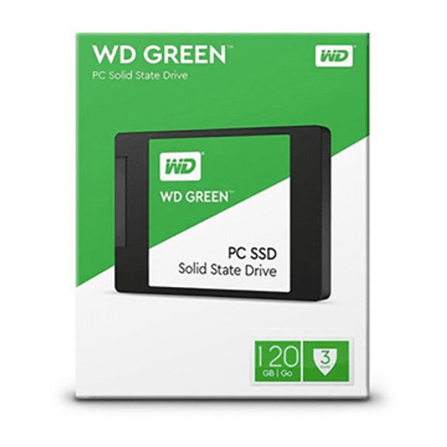 SSD WD Green 120GB 2.5", Sata III, Leitura 545MBs, Gravação 430MBs - WDS120G2G0A