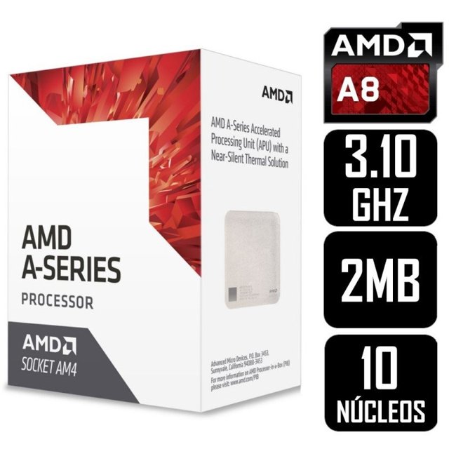 Processador Amd A8-9600, 3.4Ghz, 2MB Cache, AM4 - AD9600AGABBOX