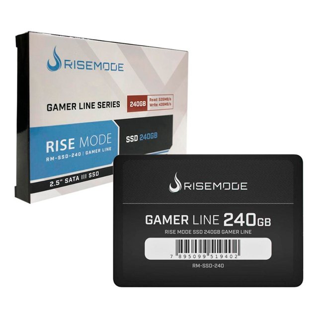 SSD Rise Mode 240GB 2.5", Sata III Gamer Line