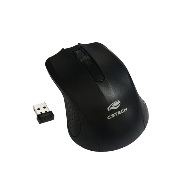 Mouse C3Tech Sem Fio, Preto, C3tech - M-W20BK