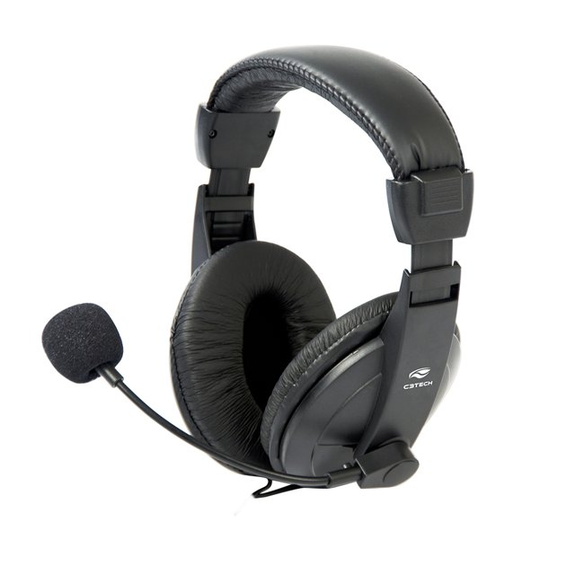 Headset C3Tech Com Microfone, Voicer Comfort - PH-60BK