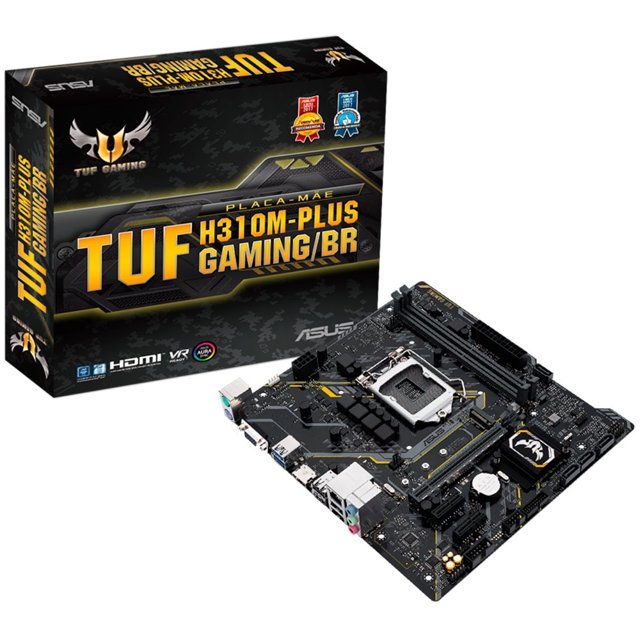 Placa Mae Asus TUF H310M-PLUS Gaming/BR, DDR4, Intel LGA 1151