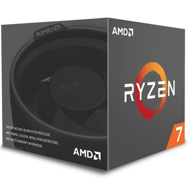Processador Ryzen 7 2700  Cooler Wraith Spire, 3.2GHz (4.1GHz Max), Cache 20mb, AM4 - YD2700BBAFBOX