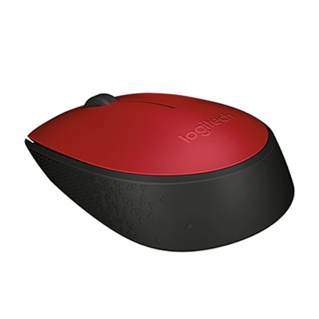 Mouse Logitech M170 Sem Fio, Vermelho e Preto - 910-004941