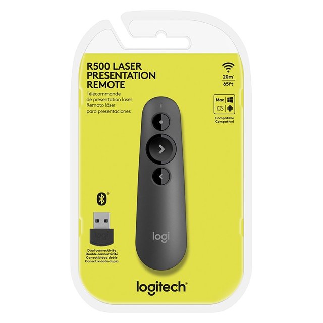 Apresentador Laserpoint Logitech - R500