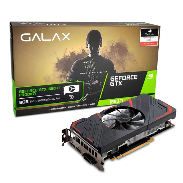 Placa de Video Galax GTX 1660TI Prodigy 6GB, G6, 192Bits - 60IRL7DS46PY