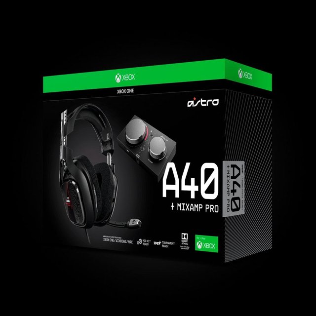 Headset ASTRO Gaming A40 TR + MixAmp Pro TR Gen 4 Xbox Series, PC, Mac, Preto e Vermelho - 939-001789