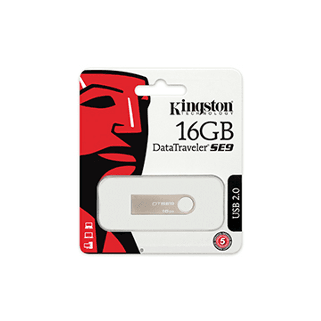 Pen Drive Kingston 16GB Prata - DTSE9H
