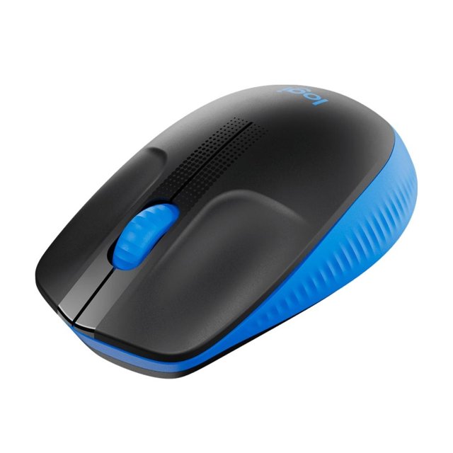 Mouse Sem Fio Logitech M190, Azul e Preto - 910-005903