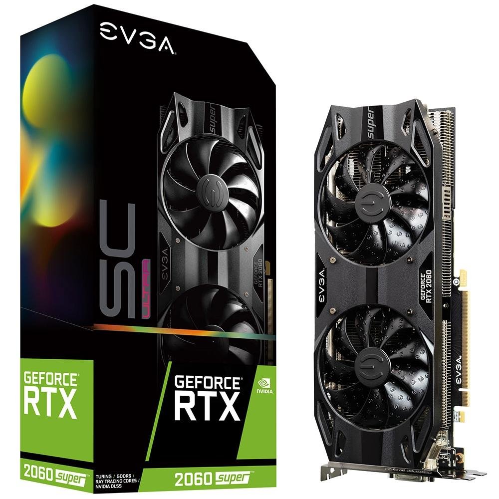 Placa de Video EVGA GeForce RTX 2060 Super SC Ultra Gaming, 8GB